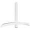 Ekena Millwork Bellingham Architectural Grade PVC Gable Bracket, 72"W x 42"H x 4"D x 4"F, 14/12 Pitch GBP072X42X0404BEL00 - alternate 1